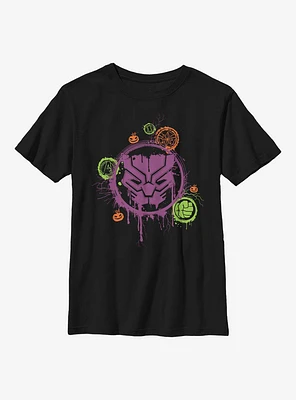 Marvel Avengers Panther Stencil Youth T-Shirt