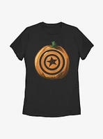 Marvel Captain America Pumpkin Womens T-Shirt