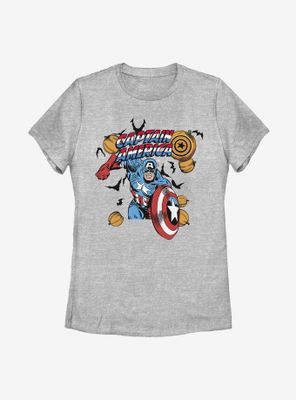 Marvel Captain America Pumpkins Womens T-Shirt