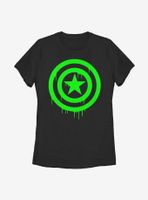 Marvel Captain America Oozing Shield Womens T-Shirt