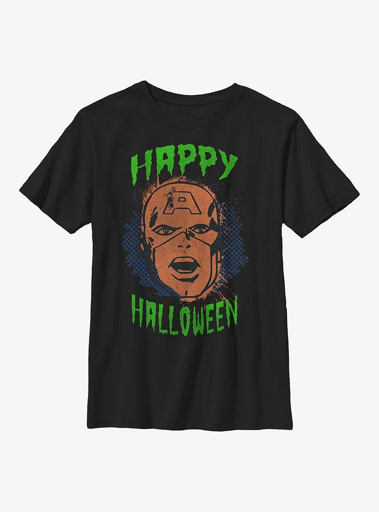 Marvel Captain America Mask Halloween Youth T-Shirt