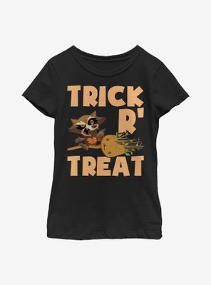Marvel Guardians Of The Galaxy Rocket Groot Halloween Youth Girls T-Shirt