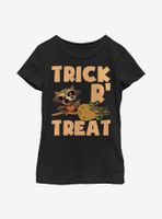 Marvel Guardians Of The Galaxy Rocket Groot Halloween Youth Girls T-Shirt