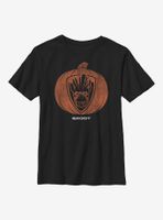 Marvel Guardians Of The Galaxy Groot Pumpkin Youth T-Shirt