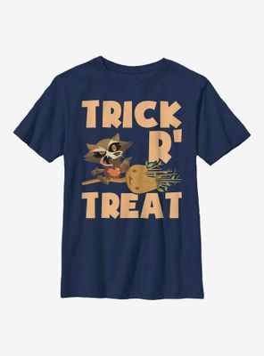 Marvel Guardians Of The Galaxy Rocket Groot Halloween Youth T-Shirt