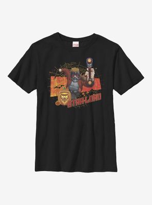 Marvel Guardians Of The Galaxy Star Lord Halloween Youth T-Shirt