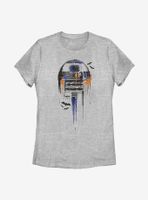 Star Wars Splatter R2 Womens T-Shirt