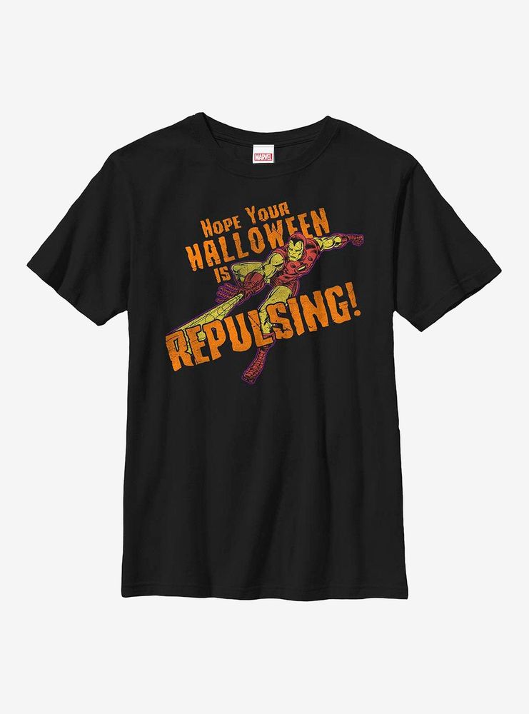 Marvel Iron Man Repulsing Halloween Youth T-Shirt