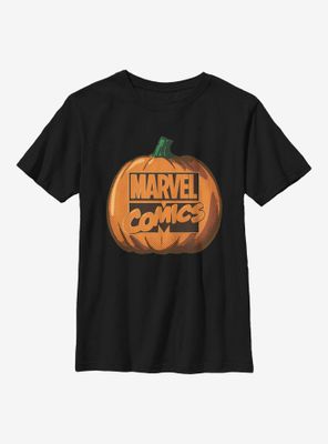 Marvel Logo Pumpkin Youth T-Shirt