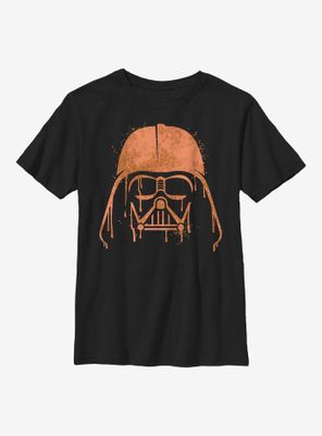 Star Wars Orange Vader Drip Youth T-Shirt