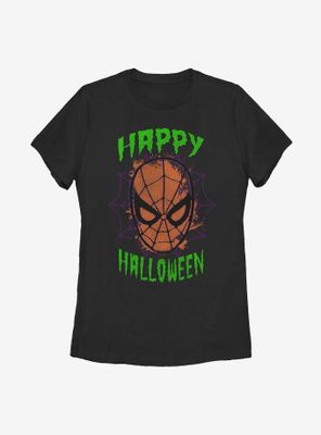 Marvel Spider-Man Mask Halloween Womens T-Shirt