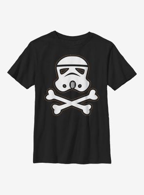 Star Wars Trooper Skull Patch Youth T-Shirt