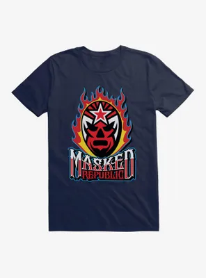 Legends Of Lucha Libre Masked Fire Logo T-Shirt