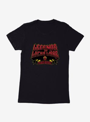 Legends Of Lucha Libre Red And Yellow Womens T-Shirt
