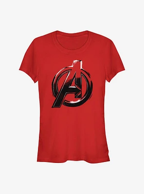 Marvel Avengers Logo Sketch Girls T-Shirt