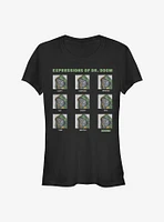 Marvel Fantastic Four Expressions Of Doom Girls T-Shirt