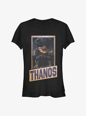 Marvel Avengers Perfectly Balanced Thanos Girls T-Shirt
