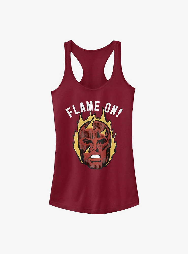 Marvel Fantastic Four Flame On Girls Tank