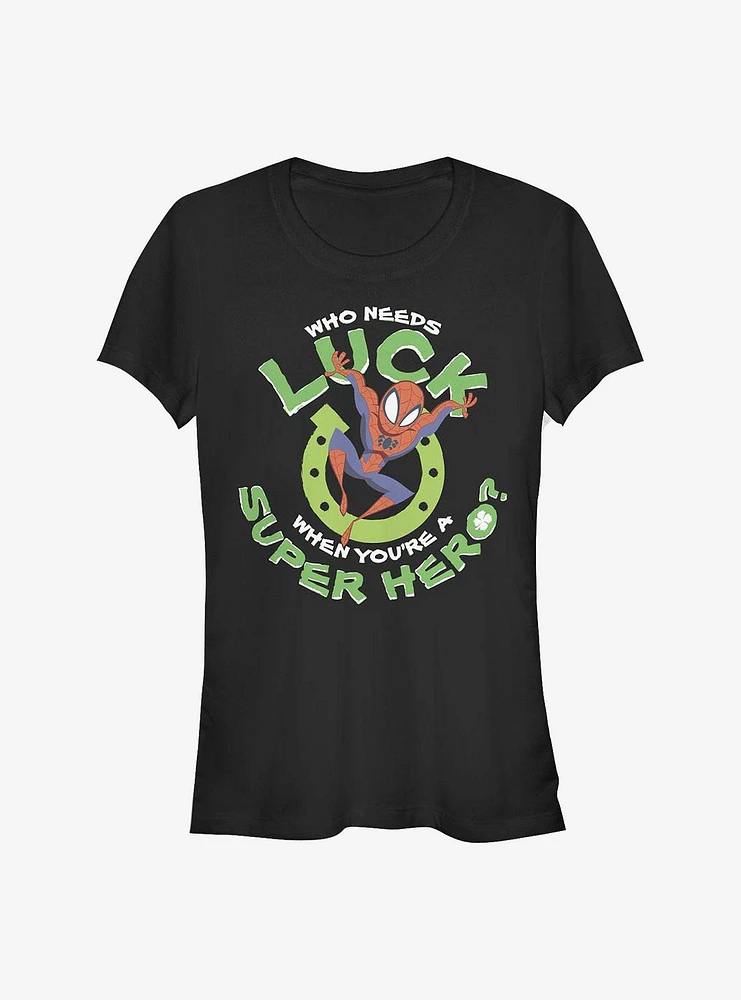 Marvel Spider-Man Super Spidey Luck Girls T-Shirt