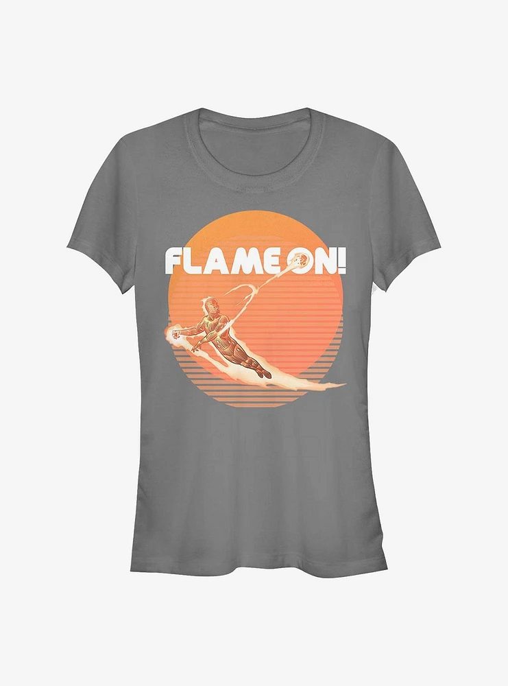 Marvel Fantastic Four Retro Flame Girls T-Shirt