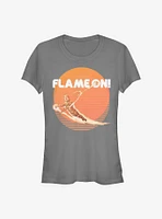 Marvel Fantastic Four Retro Flame Girls T-Shirt