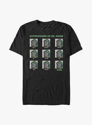 Marvel Fantastic Four Expressions Of Doctor Doom T-Shirt