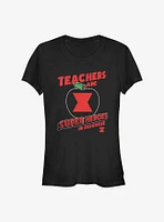 Marvel Black Widow Teachers Are Superheroes Girls T-Shirt