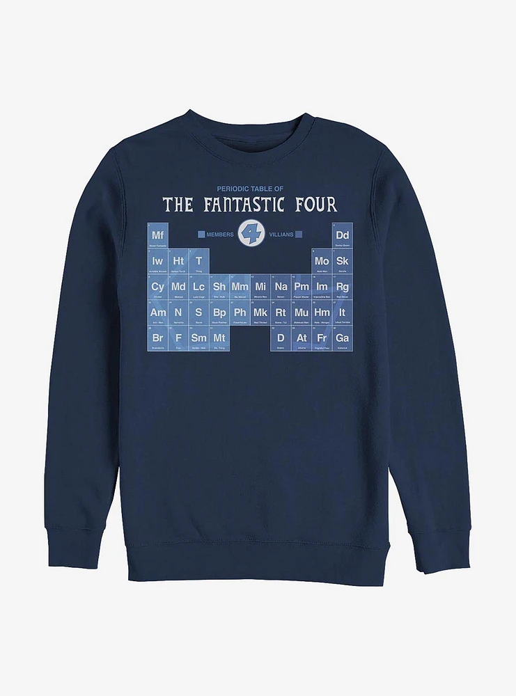 Marvel Fantastic Four Periodic FF Crew Sweatshirt