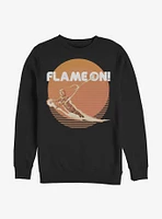 Marvel Fantastic Four Retro Flame Crew Sweatshirt