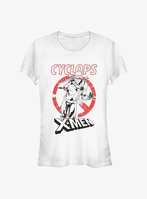 Marvel X-Men Cyclops Red White Black Girls T-Shirt