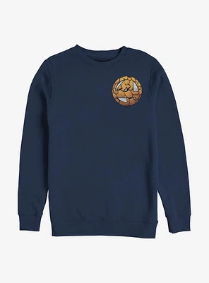 Marvel Fantastic Four Thing Logo Crew Sweatshirt