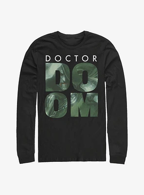 Marvel Fantastic Four Doctor Doom Fill Long-Sleeve T-Shirt