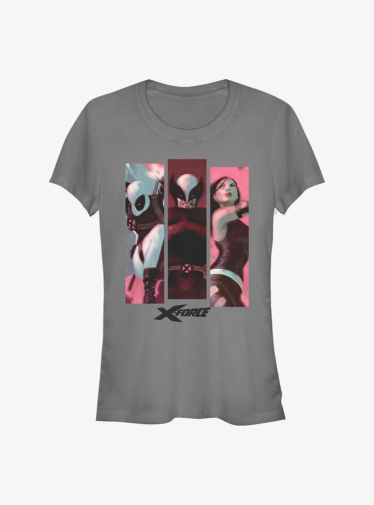 Marvel Deadpool Panel Up Girls T-Shirt