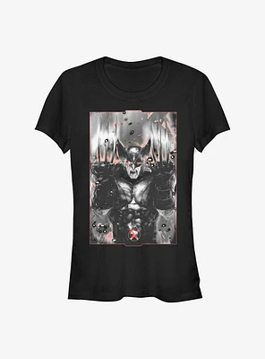 Marvel Deadpool Wolverine Fangs Girls T-Shirt