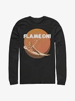 Marvel Fantastic Four Retro Flame Long-Sleeve T-Shirt