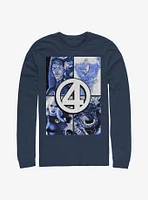 Marvel Fantastic Four Straight Boxes Long-Sleeve T-Shirt