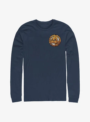 Marvel Fantastic Four Thing Logo Long-Sleeve T-Shirt