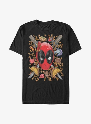 Marvel Deadpool Shells And Tacos T-Shirt