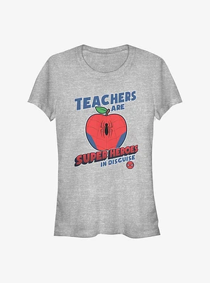 Marvel Spider-Man Teachers Are Superheroes Girls T-Shirt