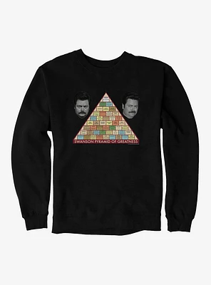 Parks And Recreation Swanson Pyramid Of Greatness Sweatshirt