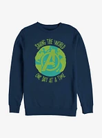 Marvel Avengers World Time Crew Sweatshirt