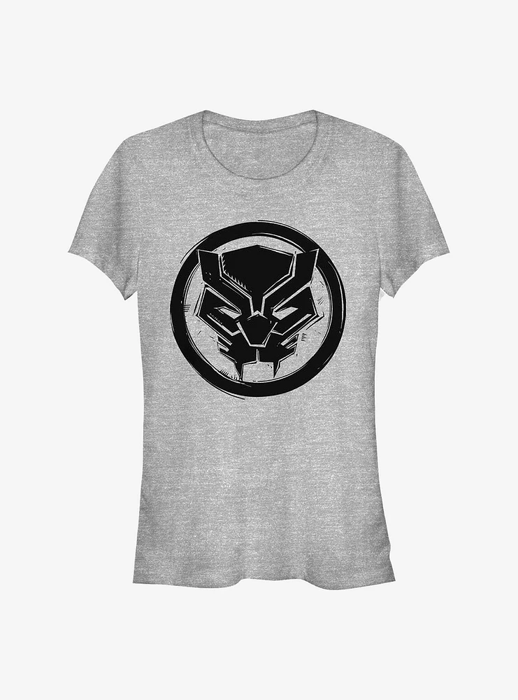 Marvel Black Panther Woodcut Girls T-Shirt
