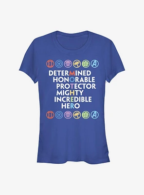 Marvel Avengers Mother Attributed Hero Girls T-Shirt