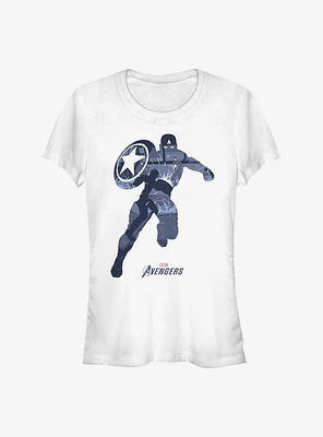 Marvel Captain America Cap Scene Girls T-Shirt