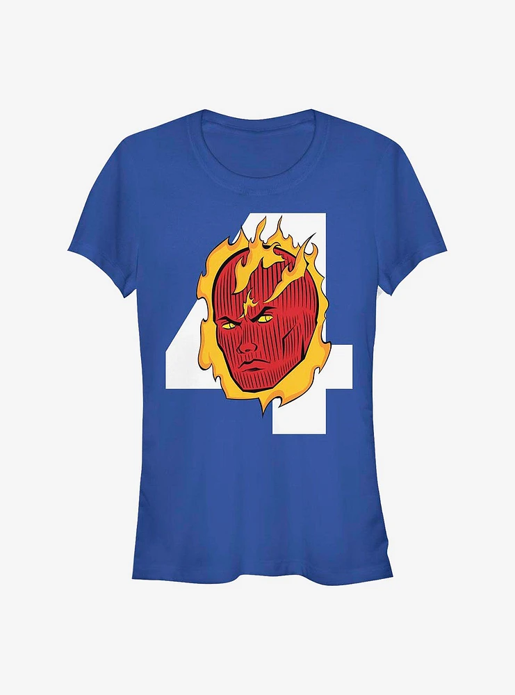 Marvel Fantastic Four Torch Head Girls T-Shirt