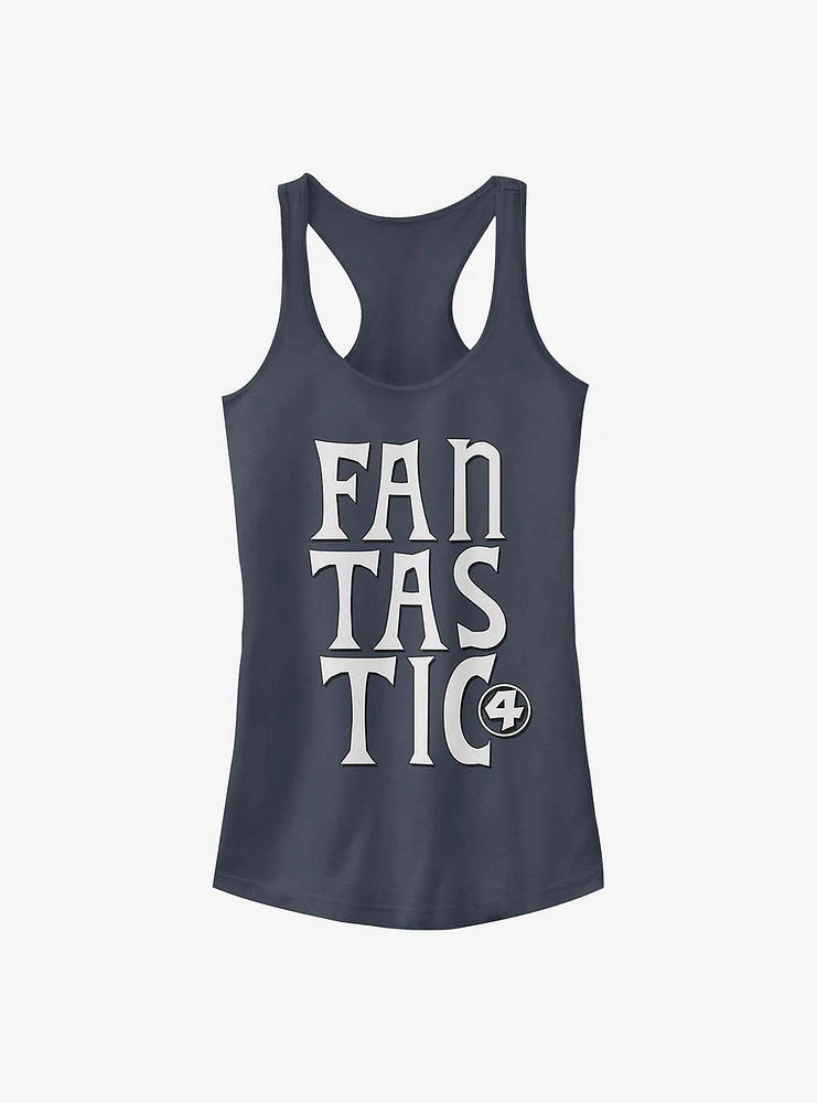 Marvel Fantastic Four Words Girls Tank