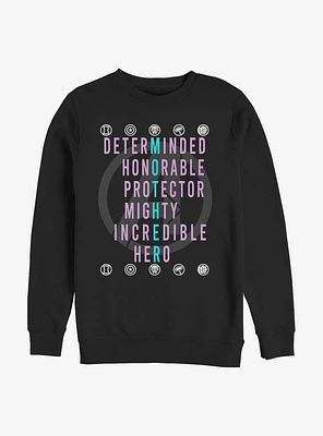 Marvel Avengers Mother Hero Avenger Box Crew Sweatshirt