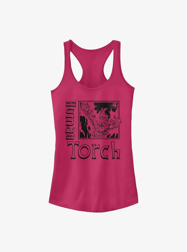 Marvel Fantastic Four Torch Pose Girls Tank