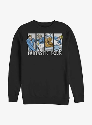 Marvel Fantastic Four Comic Crew Sweatshirt