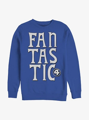 Marvel Fantastic Four Words Crew Sweatshirt